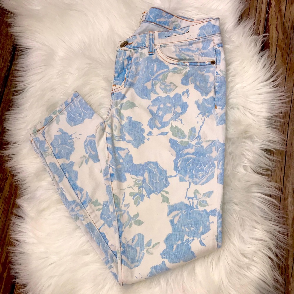 Current/Elliott The Stiletto Blue Rose Jeans S 28
